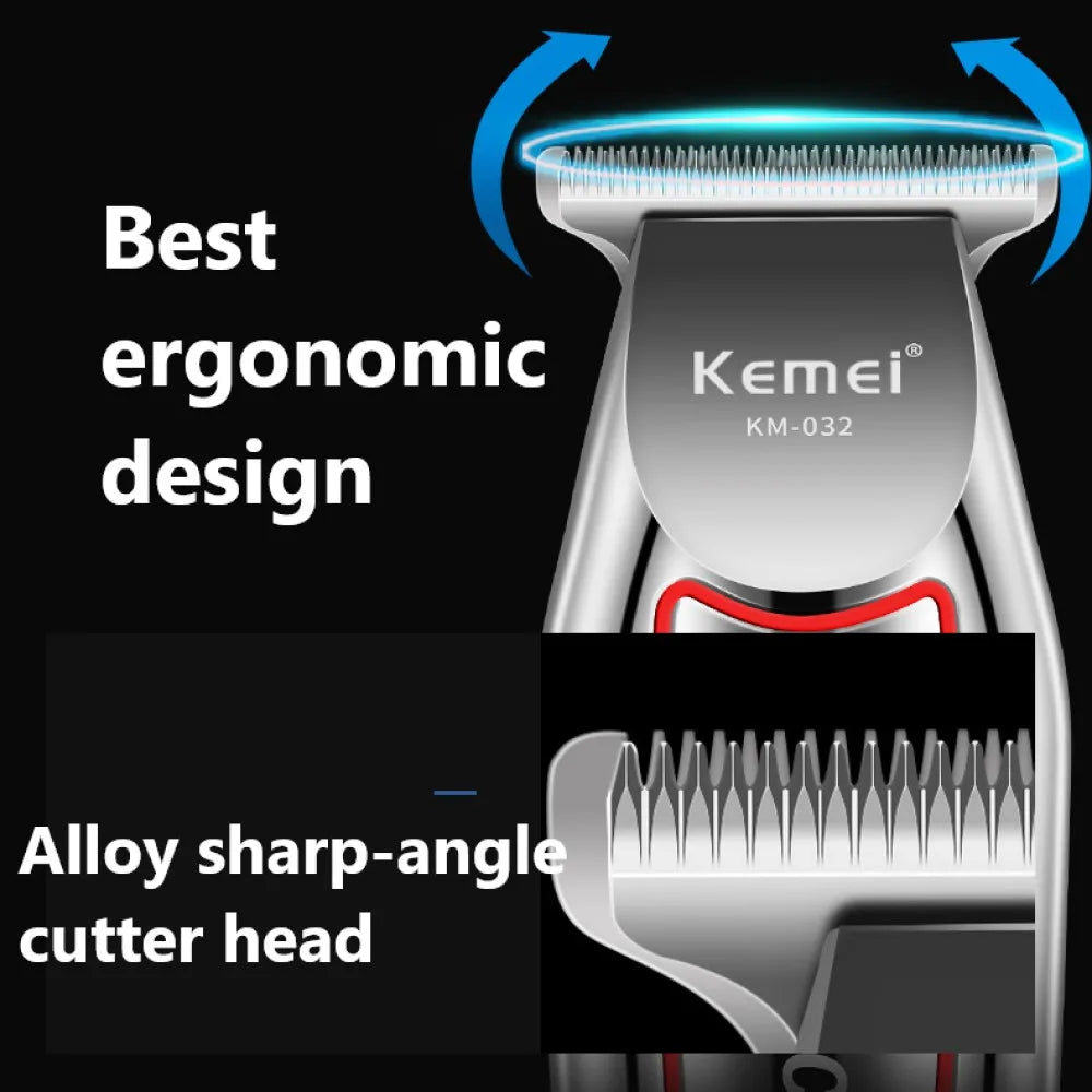 Kemei Professional Hair Trimmer Electric Beard Trimmer For Men Hair Clipper Hair Cutter Machine Haircut Grooming Kit KM-032 Beauty World Shop