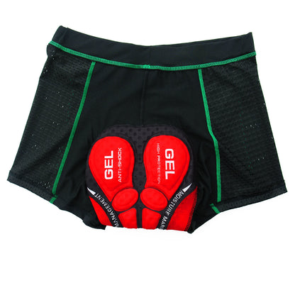New Cycling Shorts Men's Cycling Underwear Breathable Mesh Riding Underpant Gel Pad Shockproof Bike Shorts Bicycle Underwear Beauty World Shop