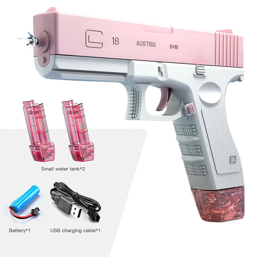 M416 Water Gun Electric Pistol Shooting Toy Full Automatic Summer Shoot Beach Outdoor Fun Toy For Children Boys Girl Adults Gift Beauty World Shop