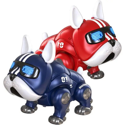 Dance Music Bulldog Robot Intelligent Interactive Dog With Light Toys For Children Kids Early Education Baby Toy Boys Girl Beauty World Shop