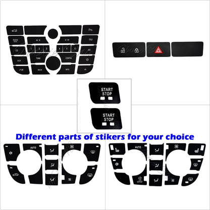 For Opel Astra J Button Sticker Climate Radio Panel Repair For Vauxhall Astra J GTC Car Accessories Refinishing Meriva B Switch Beauty World Shop