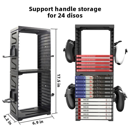 DATA FROG Host Disc Double-layer Storage Box Holder For PS5/PS4/Switch Disc Shelf for Xbox Series X Holder Accessories Beauty World Shop