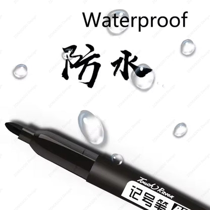 1-100Pcs Waterproof Oil-based Marker Pen Quick Dry Black Blue Red Ink Permanent for Metal Glass Stationery Art School Supply Beauty World Shop