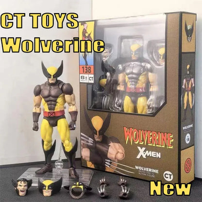 New Ct Toys Wolverine Deadpool Anime Figure Mafex 138 Deadpool 3 Movie Action Figure Figurine Model Statue Collection Toys Gifts Beauty World Shop