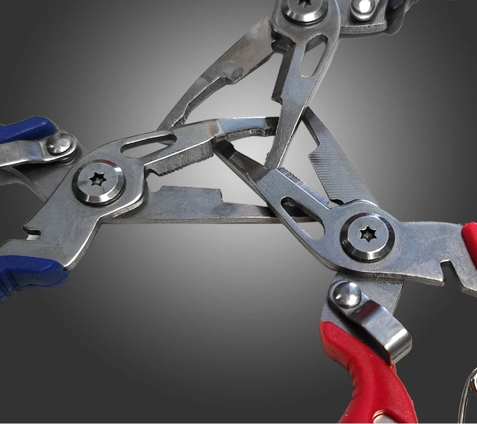 Fishing Lure Plier Scissors Return Spring Latch Bend Design Comfortable Handle Needle Nose Pliers Eagle Nose Pliers Orange Beauty World Shop