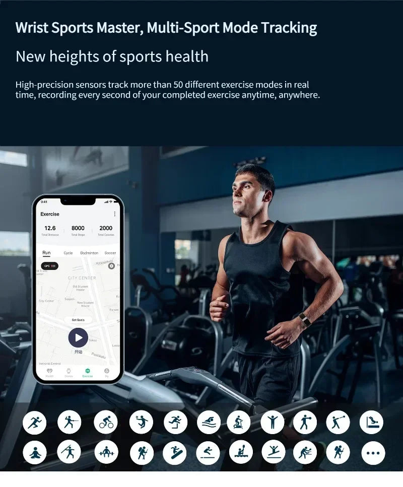 2208A Smart Bracelet Heart Rate Blood Pressure Monitor Pedometer Sport Fitness Tracker for Men Women Electronic Bracelet Beauty World Shop