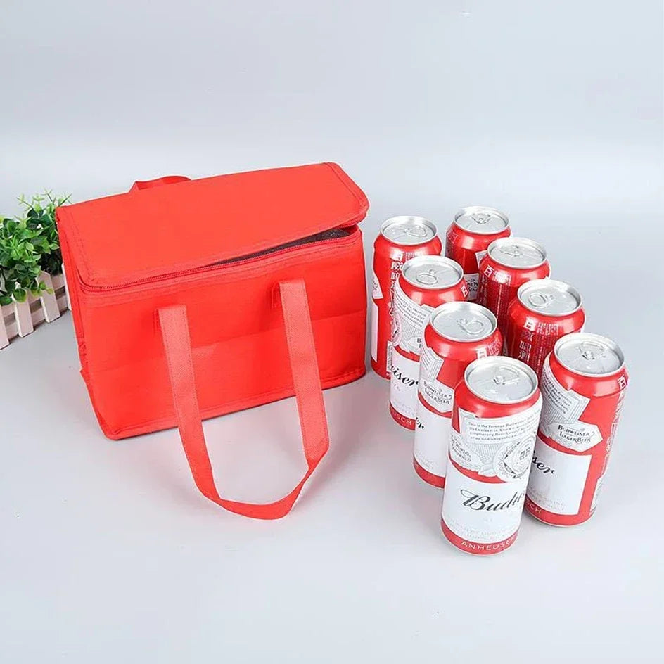 Portable Lunch Cooler Bag Folding Insulation Picnic Ice Pack Food Thermal Bag Drink Carrier Insulated Bags Beer Delivery Bag Beauty World Shop