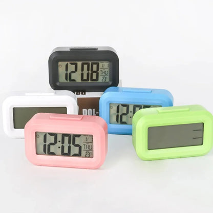 Digital Led Clock Household Bedside Battery Powered Multi-function Alarm Clock Desk Things for the Room Table Clocks Home Decor Beauty World Shop
