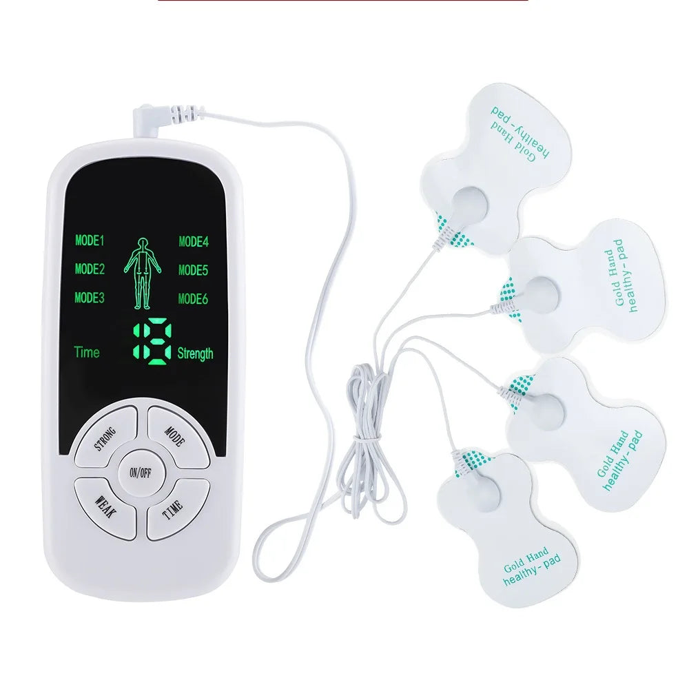 HOMEFISH Muscle Therapy Stimulator 6 Modes Tens Unit Machine Meridian Physiotherapy Pulse Abdominal Prostate Body Massager Beauty World Shop