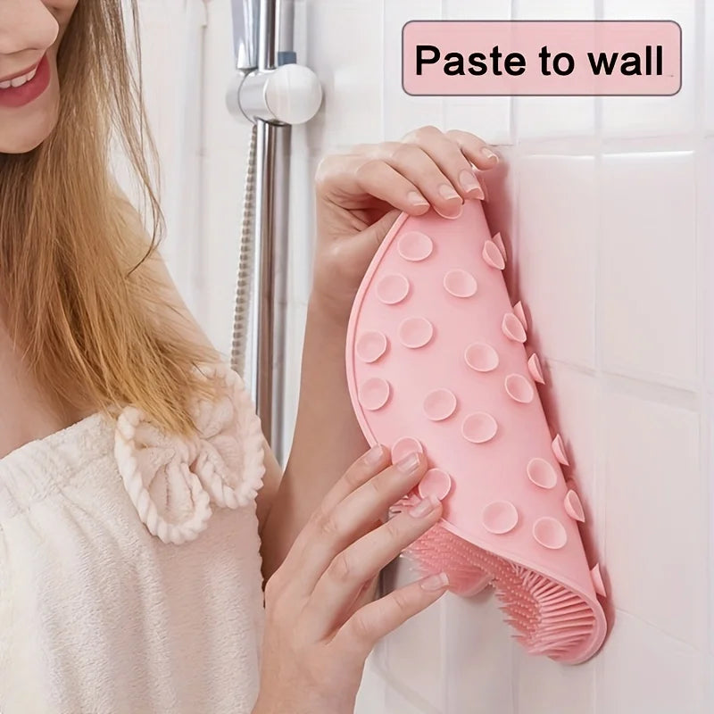 Exfoliating Foot Brush and Back Scrubber Anti-Slip Suction Cup - Deep Cleansing and Exfoliating Tool for Body Dirt Removal Beauty World Shop