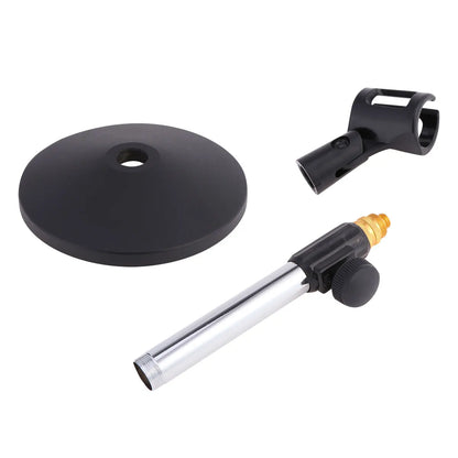 Portable Mic Stand Professional Pedestal Feet Adjustable Desk Holder Bracket Speech Live Fixing Frame Microphone Bracket Beauty World Shop