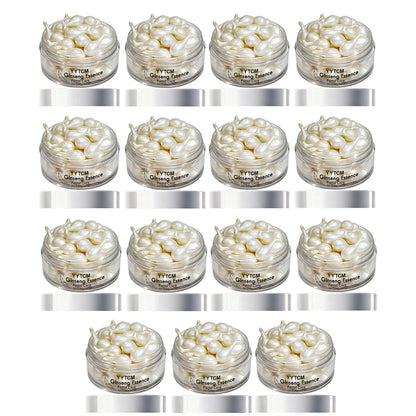 Ginseng Essence Capsules, Moisturizing and Firming Essence Serum, Contains Squalane, Niacinamide, Vitamin E, Retinol, Deep Hydration (0.34Gx30 Capsules)/Bottle-1 Bottle Beauty World Shop