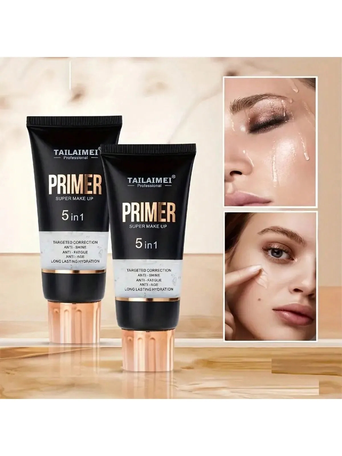 Waterproof Base Transparent Gel Makeup Primer - Full Coverage Matte Foundation With Color Retention, Natural Avocado And Rose Ex Beauty World Shop