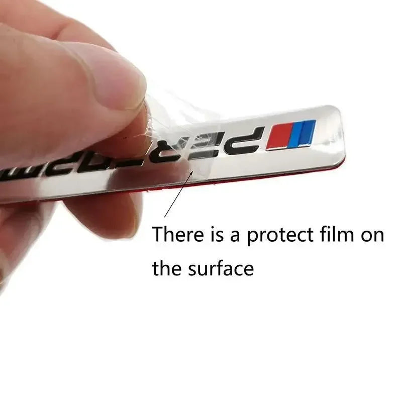 4Pcs Car Decal Logo Badge Auto Parts Sticker Not Easy To Fall Waterproof Power Performance Car Sticker Beauty World Shop