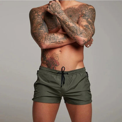 Mens Swim Trunks with Zipper Pockets Mesh Liner Summer Beach Board Shorts Quick Dry Swimming Bathing Suit Swimsuit Swimwear Beauty World Shop
