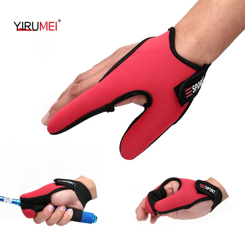 Fishing Gloves 2 Fingers Protector Breathable Anti-Slip Anti-Cut Fishing Gloves Carp Outdoor Fishing Tackle Accessories Supplies Beauty World Shop