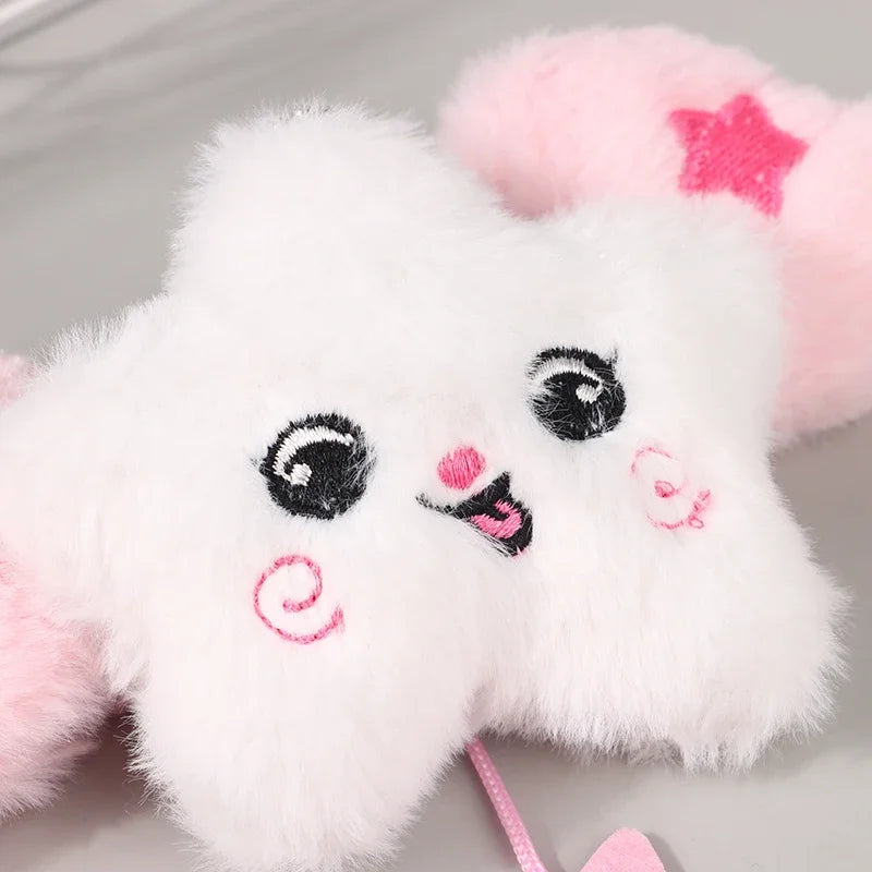1PC Star Pendant Key Chain Doll Album Plush Pendant Doll School Bag Decoration Gifts Beauty World Shop