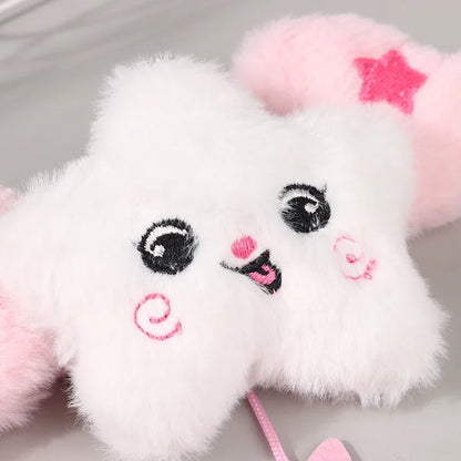 1PC Star Pendant Key Chain Doll Album Plush Pendant Doll School Bag Decoration Gifts Beauty World Shop