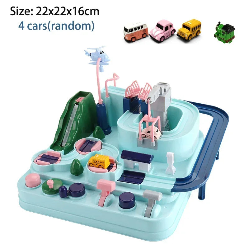 Racing Rail Car Model Educational Toys Children Track Adventure Game Brain Mechanical Interactive Train Animals Space Rocket Toy Beauty Fashion