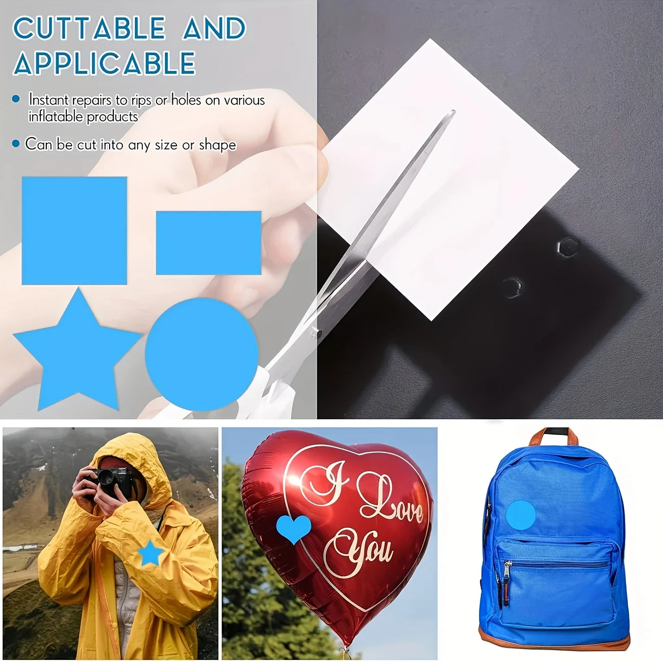 10/20 Pieces Underwater Self-adhesive Swimming Pool Patch, PVC Swimming Pool Repair Kit, Underwater Repair Swimming Pool Patch Beauty World Shop