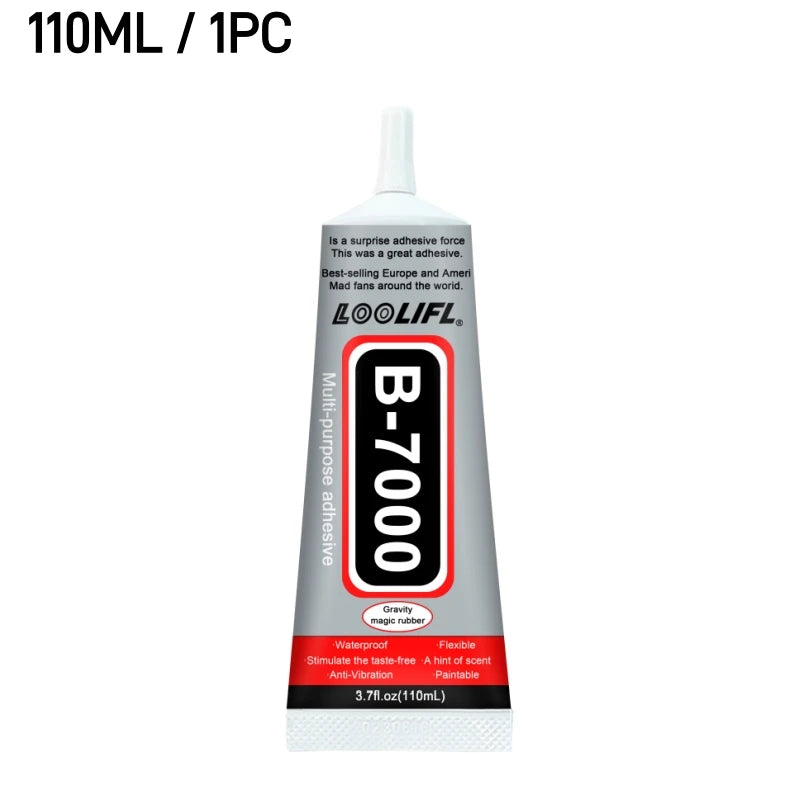 B7000 Glue Multi Purpose Adhesive Strong Clear Glue For Phone Screen Repair Jewelry Making DIY Crafts Metal Glass Plastic Wood Beauty World Shop