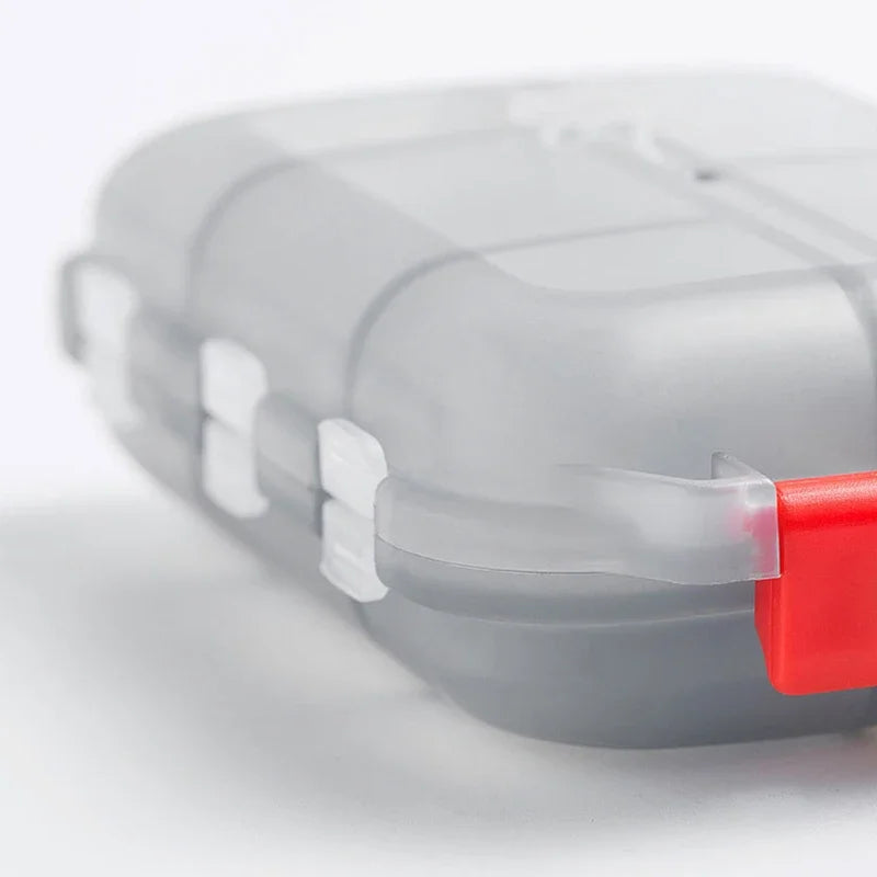 10 Compartments Travel Pill Organizer Pocket Portable Pill Storage Box Case Daily Pill Container or Purse Fish Oil Medicine Beauty World Shop