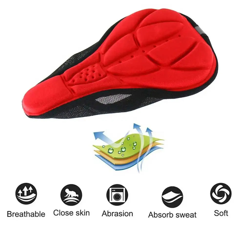 Bicycle Saddle Soft Cushion Cover Thickened Bike Seat Cushion Comfortable Saddle Cover Bicycle Cushion for MTB Bike Beauty World Shop