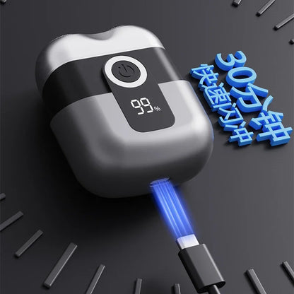Mini electric shaver, compact and fast charging for home use, men's car shaver, portable for home use, gift for father and boyfr Beauty World Shop