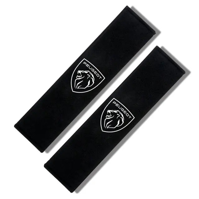 2PCS Car Interior Accessories Auto Seat Belt Cover Shoulder Pads For Peugeot 206 307 308 3008 207 208 407 508 2008 Car Styling Beauty World Shop