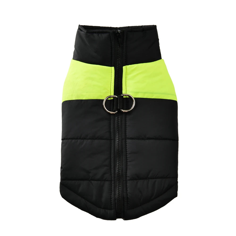 Pet Dog Jacket Warm Winter Clothes For Small Large Dogs Labrador Coat Windproof Waterproof Puppy Costume Vest With D-ring Pug Beauty World Shop