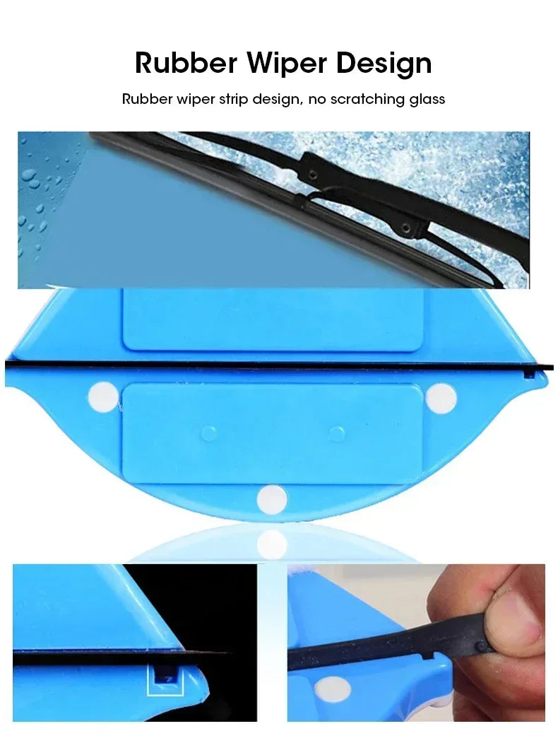 Dual Sided Magnetic Glass Cleaner High Rise Window Wiper With Automatic Drainage System For Home Office Multi Surface Cleaning Beauty World Shop