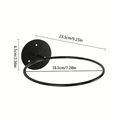 1pc/2pcs Metal Wall Mounted Sports Ball Display Stand For Basketball, Football, Volleyball, Durable Wall Storage Rack Beauty World Shop