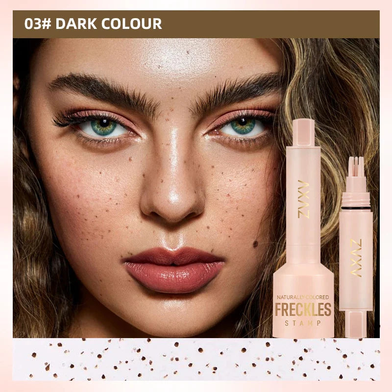 Natural Freckle Stamp Pen - Fast-Dry Waterproof Light Coverage Temporary Fake Freckles Makeup Makeup Brushes for Face Beauty Trend Shop