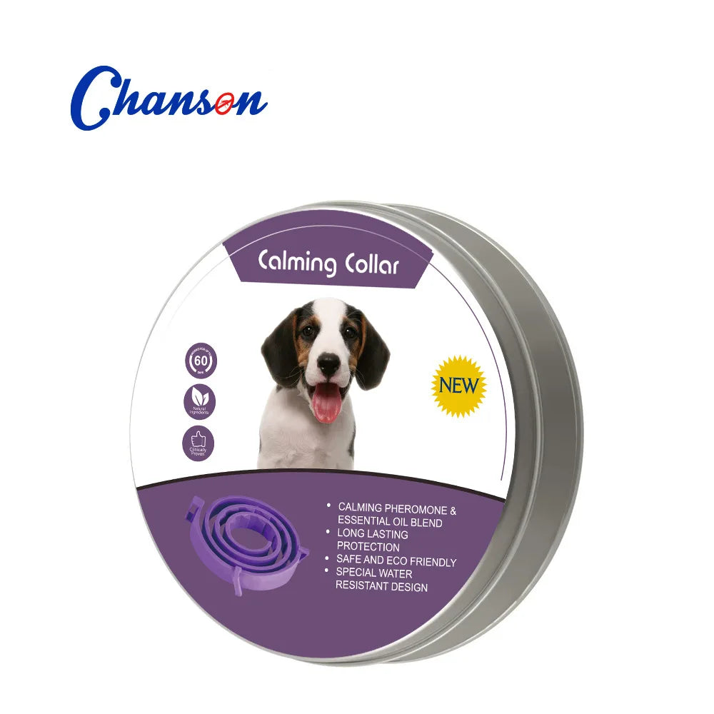 Pet Calming Collar For Cats Dogs Adjustable Anxiety Pheromone Reducing Pet Collar Lasting Natural Calm Relax Soothing Collars Beauty World Shop