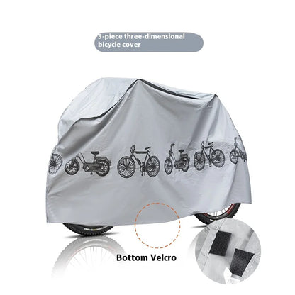 PEVA Material Mountain Bike Cover, Waterproof, Rainproof, Dustproof, Sunshade, Outdoor, Bicycle Accessories, 200*100cm Beauty World Shop