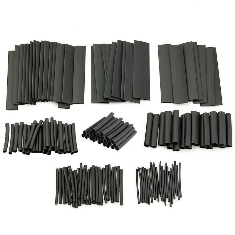 127Pcs Heat Shrink Tube Sleeving Tubing Assortment Kit Electrical Connection Electrical Wire Wrap Cable Waterproof Shrinkage 2:1 Beauty World Shop