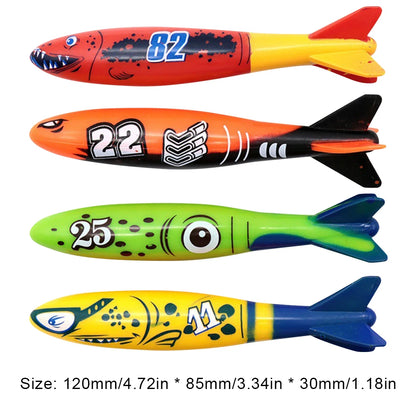 Kids Diving Game Toys Set Underwater Diving Toys Cartoon Pool Throwing Toys Water Sports Toy Set Swimming Pool Accessories Beauty World Shop