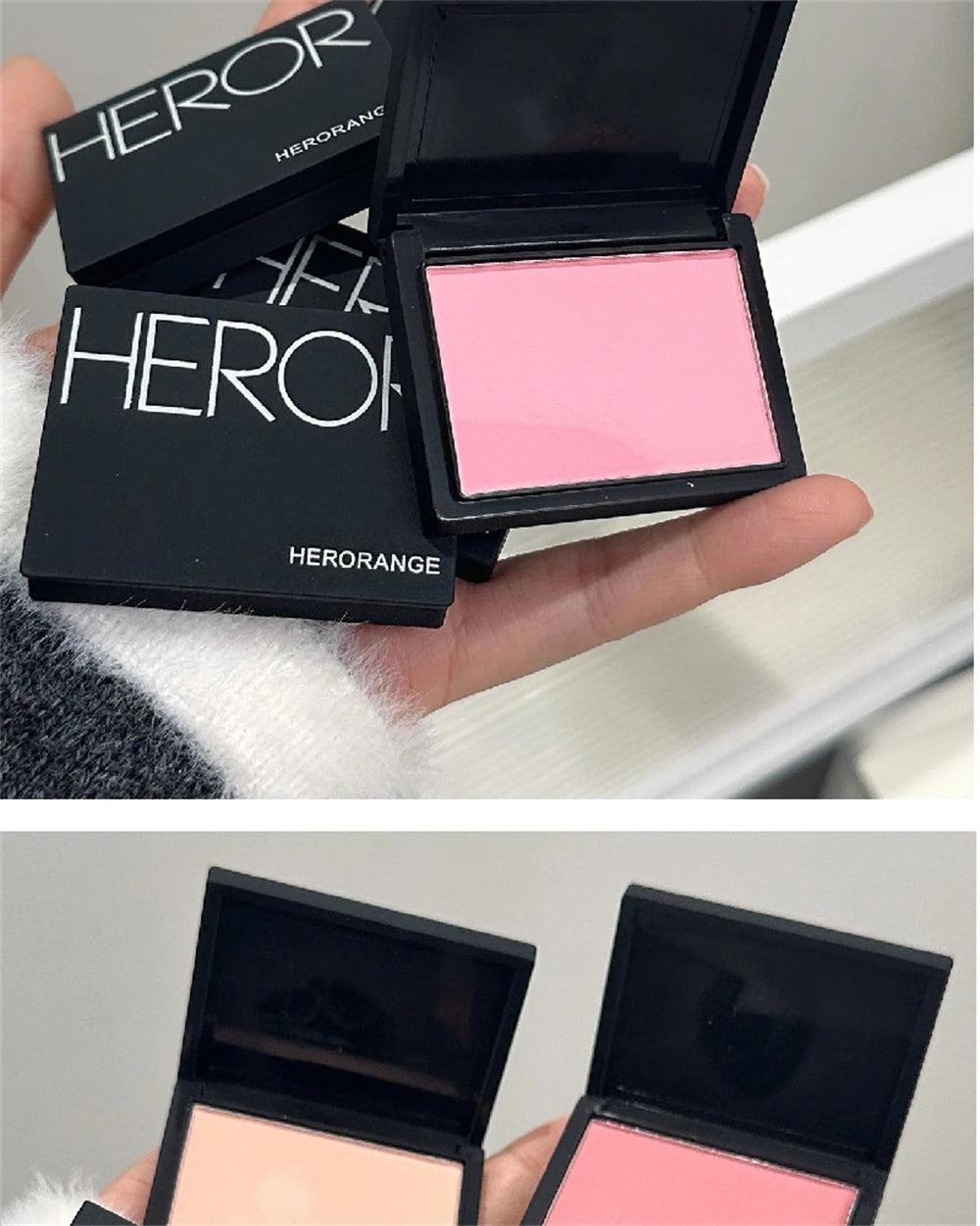 Monochrome Matte Blusher Palette Soft Silky Cheek Natural Facial Rouge Plate Lasting Nude Low Saturation Powder Blusher Disk Beauty World Shop