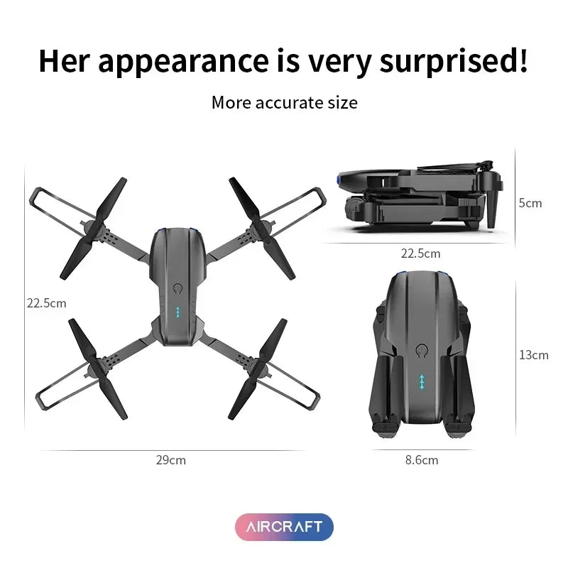 E99 K3 Pro HD 4K Drone with Dual Camera WiFi FPV Aerial Photography RC Quadcopter High Hold Mode Beauty Fashion