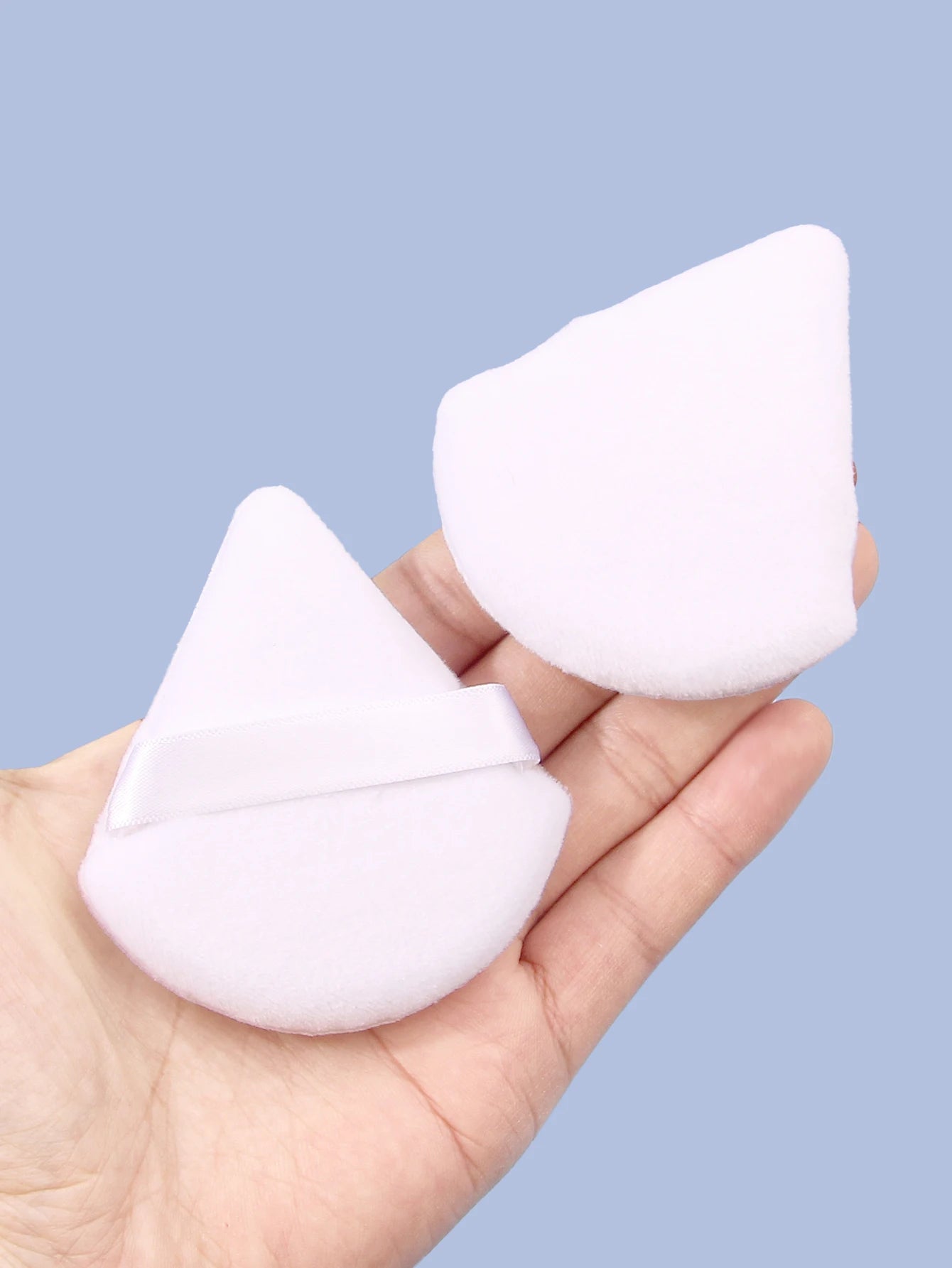 2Pcs/100Pcs  Triangle Powder Puff For Loose Powder Liquid Cosmetic Soft Plush Powder Puff Makeup Foundation Puff Makeup Tool Beauty World Shop