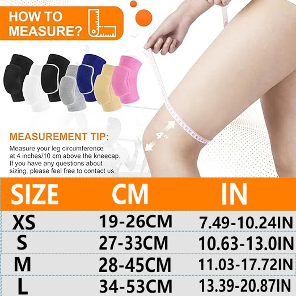 Professional Shock-Absorbing Knee Pads (2 PCS) - EVA Protection for Volleyball,Football - Multi-Sport Use for Men, Women & Kids Beauty World Shop