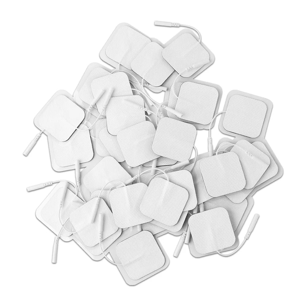 4x4cm 5x5cm Self Adhesive Electrodes Pads EMS Tens Massager Patch Nerve Muscle Stimulator Physiotherapy Therapy Body Massager Beauty World Shop