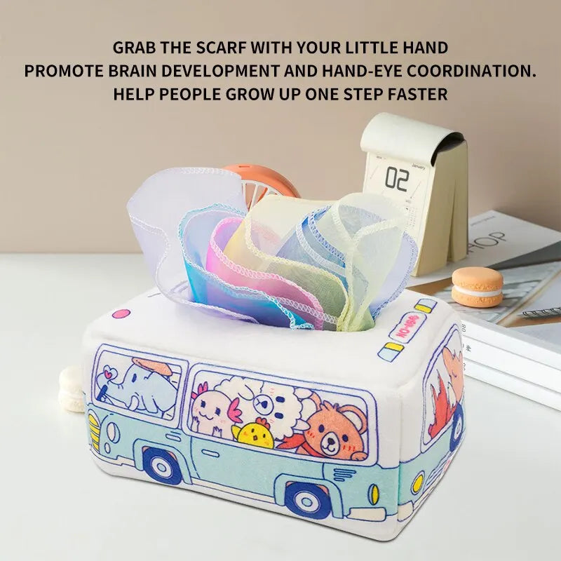 Baby Paper Drawer Toy Baby Cant Tear Paper Towel Box Paper Drawer Cloth Book Childrens Finger Exercise Soothing Toy Beauty Fashion