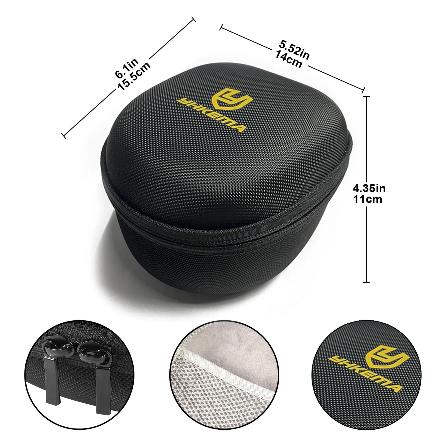YHKEMA Shockproof Hard Carrying Case Travel Bag For Howard Leight Impact Sport Sound Amplification OD Electric Earmuff