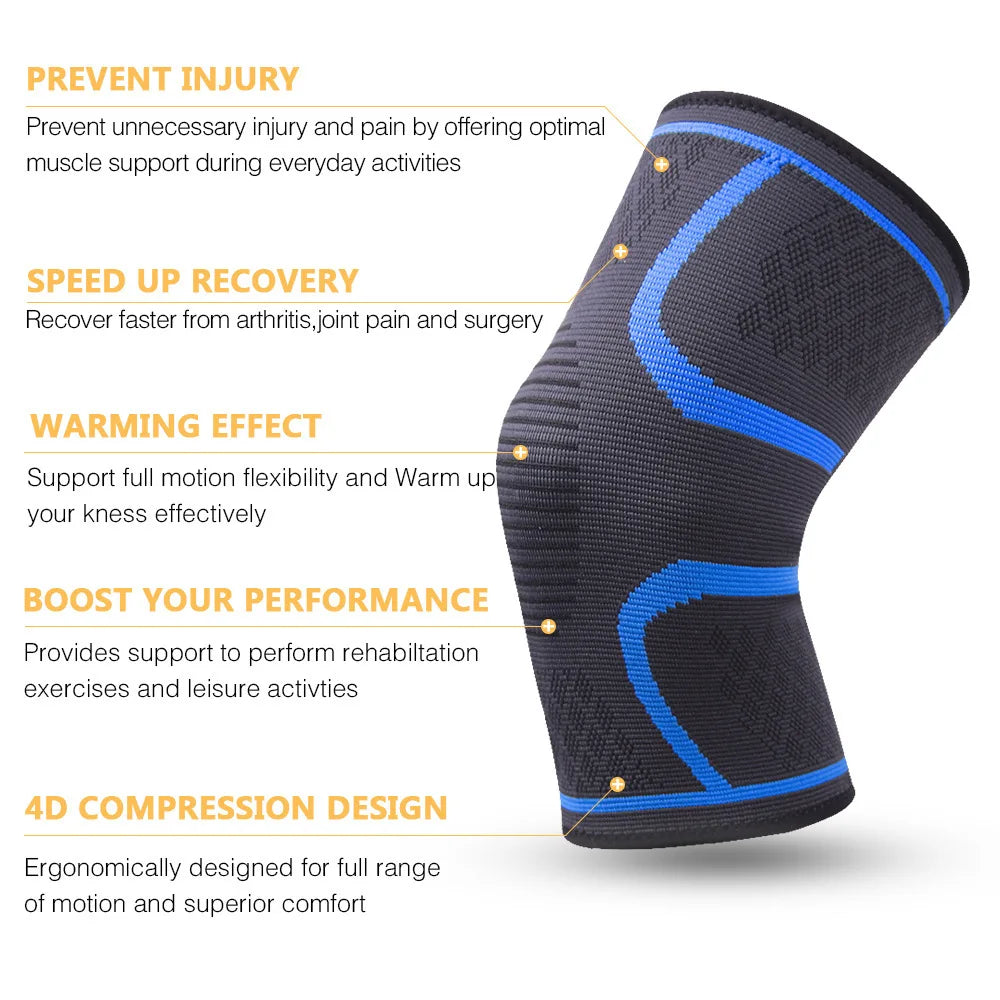 1pc Knee Brace Knee Sleeve Support For Men And Women Knee Pads For Running, Hiking Meniscus Tear Arthritis Joint Pain Relief Beauty World Shop