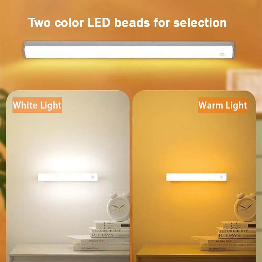Wireless LED Cabinet Light Motion Sensor Light Closet Night Lamp For Kitchen Bedroom Detector Light Cabinet Staircase Backlight Beauty World Shop