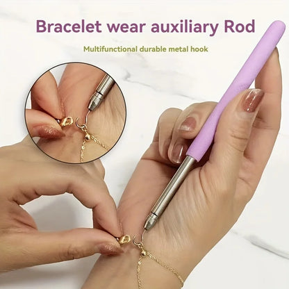 Help Wear Bracelet Tool Partner Jewelry Helper Fastening Aid Quickly Unfasten Hooking Equipment Pliers Clasps Ties Zipper Craft Beauty World Shop