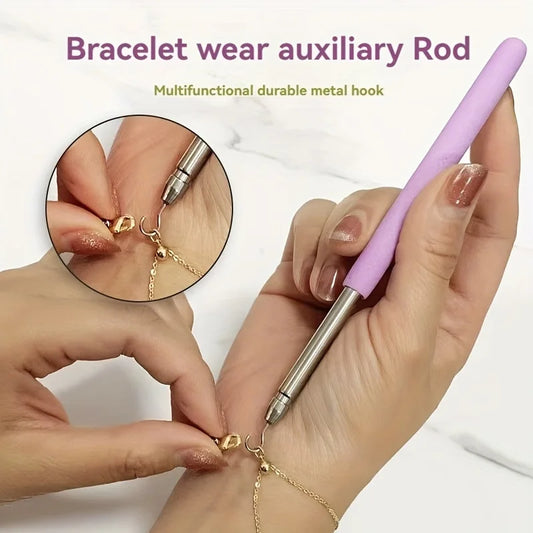 Help Wear Bracelet Tool Partner Jewelry Helper Fastening Aid Quickly Unfasten Hooking Equipment Pliers Clasps Ties Zipper Craft Beauty World Shop