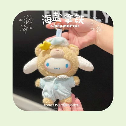 Latte Baby Family Mysterious Blind Box Hello Kitty Kuromi Cute Vinyl Doll Backpack Pendant Decoration Keychain Birthday Toy Gift Beauty World Shop