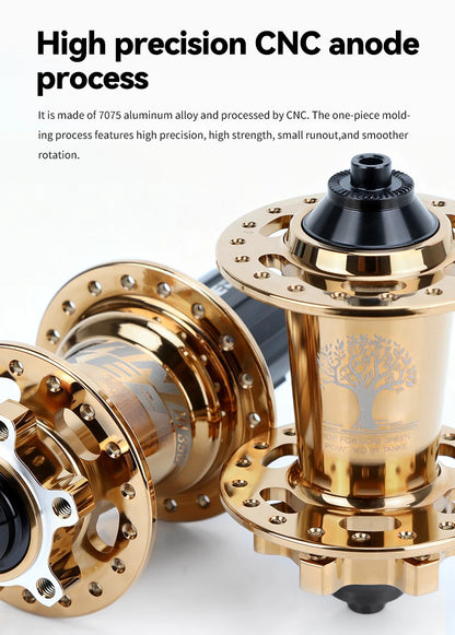 TANKE 120 Click Hub 6 Bearing Mountain Bike MTB Hub Front Rear 32 36 Holes QR Thru-axle Exchange Disc Brake Bicycle Hubs HG MS Beauty World Shop